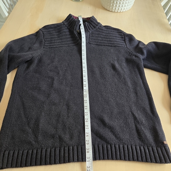 Ted Baker Navy Zip Up Sweater - Picture 12 of 13